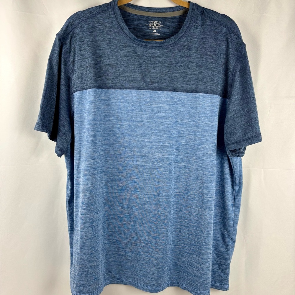G.H. Bass & Co. Two-Tone Blue Short Sleeve Tee